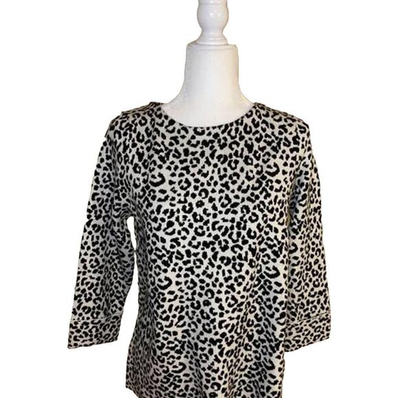 Cynthia Rowley Women’s leopard print sweater size M - Picture 1 of 7
